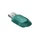 SanDisk Ultra Eco, 256 GB, USB A típus, 3.2 Gen 1 (3.1 Gen 1), 100 MB/s, Kupak nélküli, Zöld