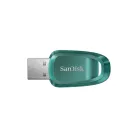 SanDisk Ultra Eco, 512 GB, USB A típus, 3.2 Gen 1 (3.1 Gen 1), 100 MB/s, Kupak nélküli, Zöld