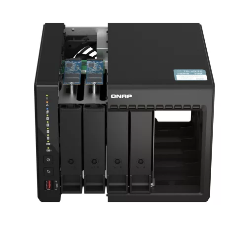 QNAP TS-453E, NAS, Tower, Intel® Celeron®, J6412, 8 GB, 0 TB