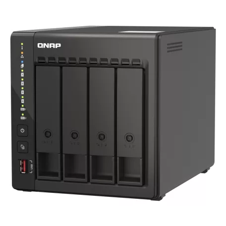 QNAP TS-453E, NAS, Tower, Intel® Celeron®, J6412, 8 GB, 0 TB