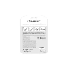   Kingston Technology IronKey Keypad 200, 16 GB, USB A típus, 3.2 Gen 1 (3.1 Gen 1), 145 MB/s, Siklócsapágy, Kék