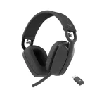Logitech Zone Vibe Wireless UC, Vezeték nélküli, Hívás/zene, 185 g, Headset, Grafit