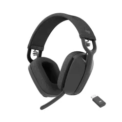   Logitech Zone Vibe Wireless UC, Vezeték nélküli, Hívás/zene, 185 g, Headset, Grafit