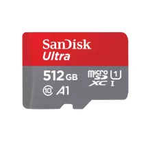   SanDisk SDSQUAC-512G-GN6FA, 512 GB, MicroSDXC, Class 10, UHS-I, 150 MB/s, Mágnesességnek ellenálló, Ütésálló, Hőálló, Vízálló, Röntgenálló