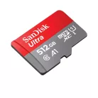 SanDisk SDSQUAC-512G-GN6FA, 512 GB, MicroSDXC, Class 10, UHS-I, 150 MB/s, Mágnesességnek ellenálló, Ütésálló, Hőálló, Vízálló, Röntgenálló