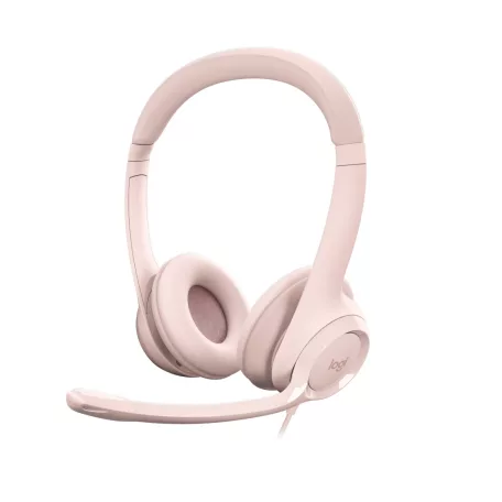 Logitech H390, Vezetékes, 20 - 20000 Hz, Iroda/telefonos ügyfélközpont, 197 g, Headset, Rózsa