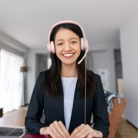 Logitech H390, Vezetékes, 20 - 20000 Hz, Iroda/telefonos ügyfélközpont, 197 g, Headset, Rózsa
