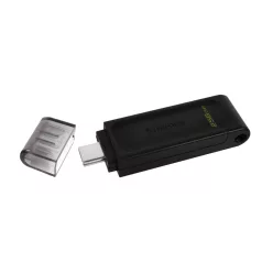   Kingston Technology DataTraveler 70, 256 GB, USB C-típus, 3.2 Gen 1 (3.1 Gen 1), Kupakos, 7 g, Fekete
