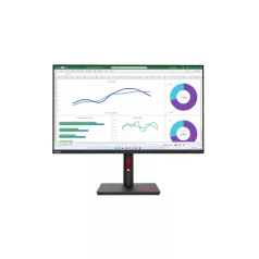   Lenovo ThinkVision T32h-30, 80 cm (31.5"), 2560 x 1440 pixelek, Quad HD, LED, 6 ms, Fekete