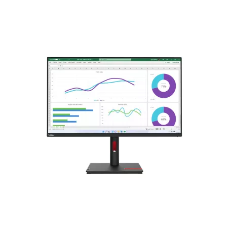 Lenovo ThinkVision T32h-30, 80 cm (31.5"), 2560 x 1440 pixelek, Quad HD, LED, 6 ms, Fekete