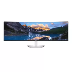   DELL UltraSharp U4924DW, 124,5 cm (49"), 5120 x 1440 pixelek, 5K Ultra HD, LCD, 14 ms, Fekete, Ezüst