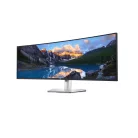 DELL UltraSharp U4924DW, 124,5 cm (49"), 5120 x 1440 pixelek, 5K Ultra HD, LCD, 14 ms, Fekete, Ezüst
