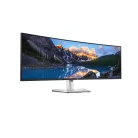 DELL UltraSharp U4924DW, 124,5 cm (49"), 5120 x 1440 pixelek, 5K Ultra HD, LCD, 14 ms, Fekete, Ezüst
