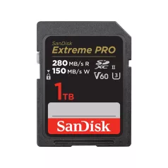   SanDisk SDSDXEP-1T00-GN4IN, 1 TB, SDXC, Class 10, UHS-II, 280 MB/s, 150 MB/s