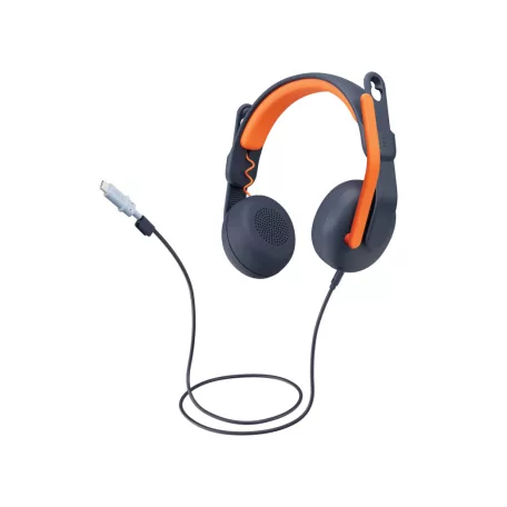Logitech Zone Learn, Vezetékes, Oktatás, 154,5 g, Headset, Kék, Narancssárga
