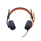 Logitech Zone Learn, Vezetékes, Oktatás, 154,5 g, Headset, Kék, Narancssárga
