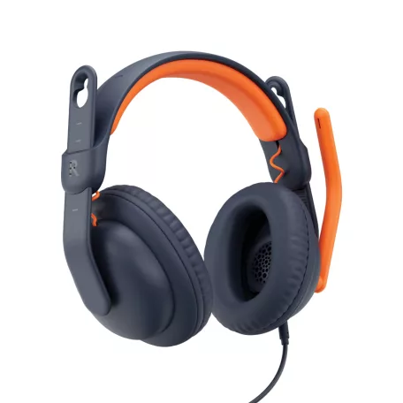 Logitech Zone Learn, Vezetékes, Oktatás, 154,5 g, Headset, Kék, Narancssárga