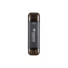 Transcend ESD310C, 1 TB, A-típusú USB-től C-típusú USB-hez, USB 3.2 Gen 2x2, 1050 MB/s, Fekete