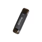 Transcend ESD310C, 1 TB, A-típusú USB-től C-típusú USB-hez, USB 3.2 Gen 2x2, 1050 MB/s, Fekete