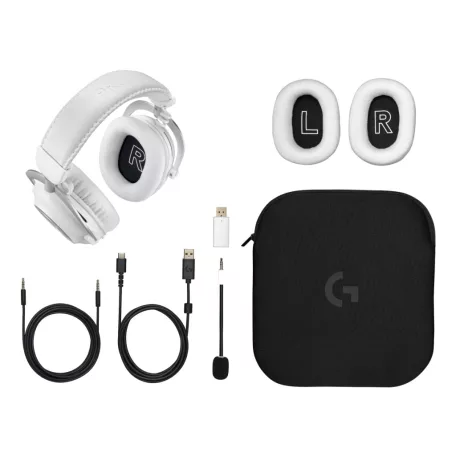 Logitech G PRO X 2 LIGHTSPEED Headset, Vezeték nélküli, Játék, 20 - 20000 Hz, 345 g, Headset, Fehér