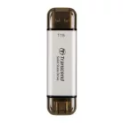 Transcend ESD310, 1 TB, USB Type-A / USB Type-C, 1050 MB/s, 10 Gbit/s, Ezüst