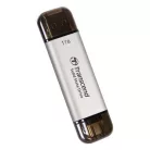 Transcend ESD310, 1 TB, USB Type-A / USB Type-C, 1050 MB/s, 10 Gbit/s, Ezüst
