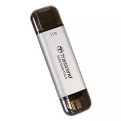   Transcend ESD310, 1 TB, USB Type-A / USB Type-C, 1050 MB/s, 10 Gbit/s, Ezüst