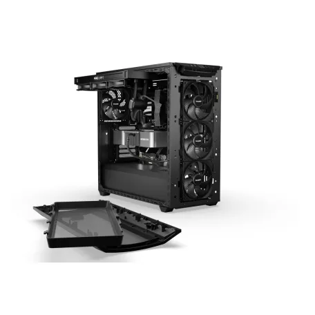 be quiet! Shadow Base 800 DX Black, Midi Tower, PC, Fekete, ATX, EATX, Micro ATX, Mini-ITX, Akrilnitril-butadiénsztirol (ABS), Acél, Edzett üveg, Játék