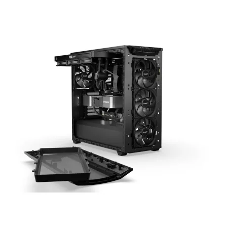 be quiet! Shadow Base 800 Black, Midi Tower, PC, Fekete, ATX, EATX, Micro ATX, Mini-ITX, Akrilnitril-butadiénsztirol (ABS), Acél, Edzett üveg, Játék