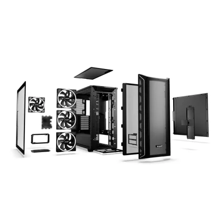 be quiet! Shadow Base 800 FX Black, Midi Tower, PC, Fekete, ATX, EATX, Micro ATX, Mini-ITX, Akrilnitril-butadiénsztirol (ABS), Acél, Edzett üveg, Játék