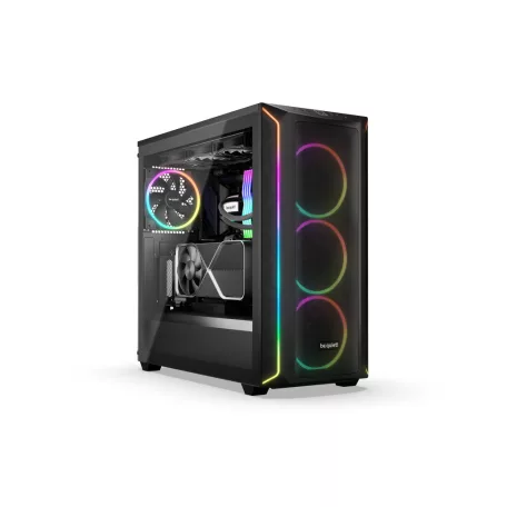 be quiet! Shadow Base 800 FX Black, Midi Tower, PC, Fekete, ATX, EATX, Micro ATX, Mini-ITX, Akrilnitril-butadiénsztirol (ABS), Acél, Edzett üveg, Játék