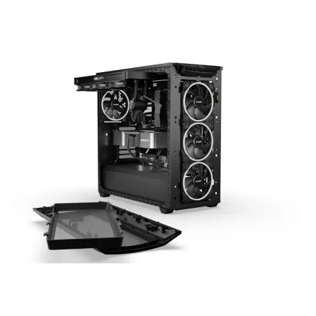 be quiet! Shadow Base 800 FX Black, Midi Tower, PC, Fekete, ATX, EATX, Micro ATX, Mini-ITX, Akrilnitril-butadiénsztirol (ABS), Acél, Edzett üveg, Játék