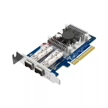 QNAP QXG-25G2SF-E810, Belső, Vezetékes, PCI Express, Rost, 25000 Mbit/s, Zöld