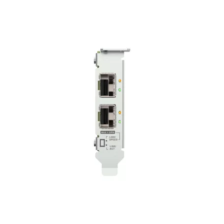 QNAP QXG-25G2SF-E810, Belső, Vezetékes, PCI Express, Rost, 25000 Mbit/s, Zöld