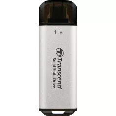   Transcend ESD300, 1 TB, USB C-típus, 1050 MB/s, 10 Gbit/s, Ezüst