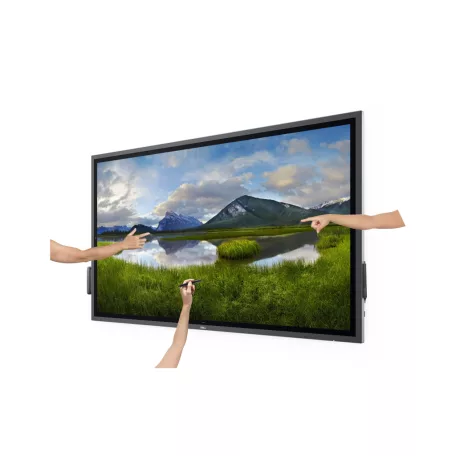 DELL P6524QT, Interaktív síkképernyő, 163,9 cm (64.5"), LCD, 3840 x 2160 pixelek