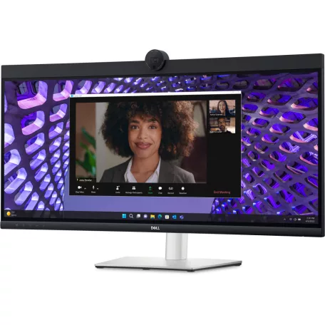 DELL P Series P3424WEB, 86,7 cm (34.1"), 3440 x 1440 pixelek, 4K Ultra HD, LCD, 8 ms, Fekete
