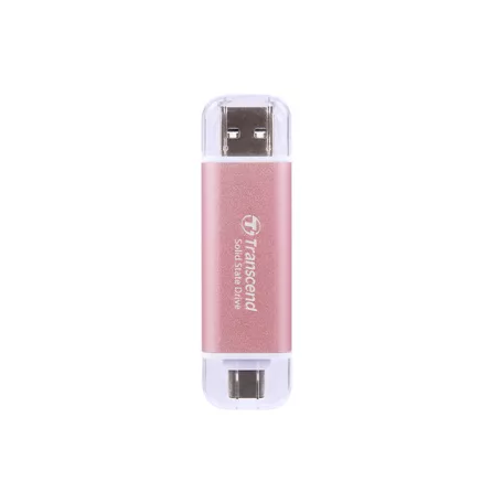Transcend ESD310, 1 TB, A-típusú USB-től C-típusú USB-hez, 3.2 Gen 2 (3.1 Gen 2), 10 Gbit/s, Jelszavas védelem, Rózsaszín
