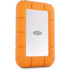   LaCie STMF4000400, 4 TB, USB C-típus, USB 3.2 Gen 2x2, 2000 MB/s, 20 Gbit/s, Szürke, Narancssárga