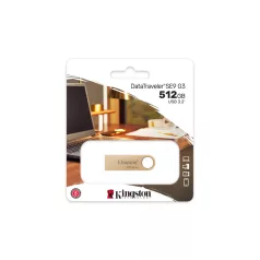   Kingston Technology DataTraveler SE9 G3, 512 GB, USB A típus, 3.2 Gen 1 (3.1 Gen 1), 220 MB/s, Kupak nélküli, Arany