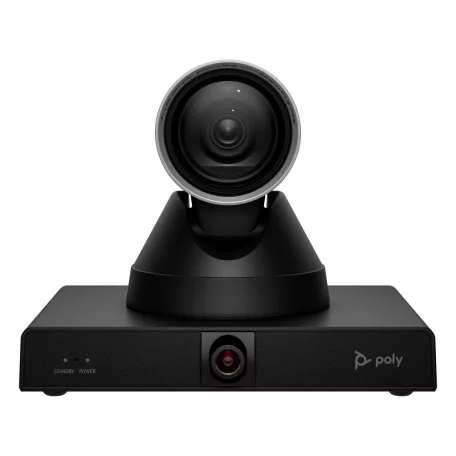 HP Poly Studio E60 Smart Camera 4K MPTZ with 12x Optical Zoom, 8 MP, 4K Ultra HD, 3840 x 2160 pixelek, 60 fps, 12x, Fekete