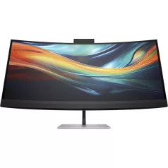   HP Series 7 Pro 39.7 inch 5K2K Conferencing Monitor-740pm, 100,8 cm (39.7"), 5120 x 2160 pixelek, WUHD, LCD, 5 ms, Fekete, Ezüst