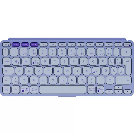 Logitech 920-012966, QWERTZ, Német, Ollós billentyűzet, 1,8 cm, 1 mm, Halványlila