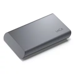   LaCie Mobile SSD Secure, 1 TB, USB C-típus, 3.2 Gen 2 (3.1 Gen 2), 1050 MB/s, Jelszavas védelem, Szürke