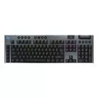 Logitech G G915 X LIGHTSPEED, Vezetékes és vezeték nélküli, RF vezeték nélküli + Bluetooth, Mechanikus billentyűkapcsoló, QWERTY, LED, Fekete