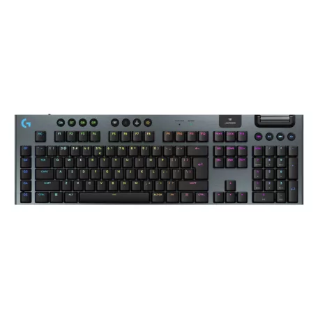 Logitech G G915 X LIGHTSPEED, Vezetékes és vezeték nélküli, RF vezeték nélküli + Bluetooth, Mechanikus billentyűkapcsoló, QWERTY, LED, Fekete