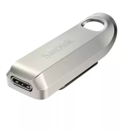 SanDisk Ultra Luxe, 1 TB, USB C-típus, 3.2 Gen 1 (3.1 Gen 1), 400 MB/s, Kupak nélküli, Rozsdamentes acél
