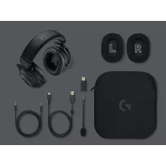   Logitech G PRO X Wireless 2 Headset + Stand, Vezetékes és vezeték nélküli, Játék, 20 - 20000 Hz, 345 g, Headset, Fekete