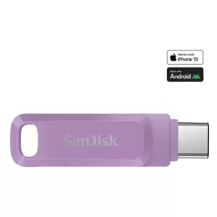   SanDisk Ultra Dual Drive Go, 1 TB, USB C-típus, 3.2 Gen 1 (3.1 Gen 1), 400 MB/s, Forgó, Levendula