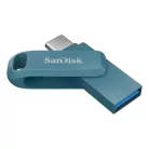 SanDisk Ultra Dual Drive Go, 512 GB, USB C-típus, 3.2 Gen 1 (3.1 Gen 1), 400 MB/s, Forgó, Türkizkék